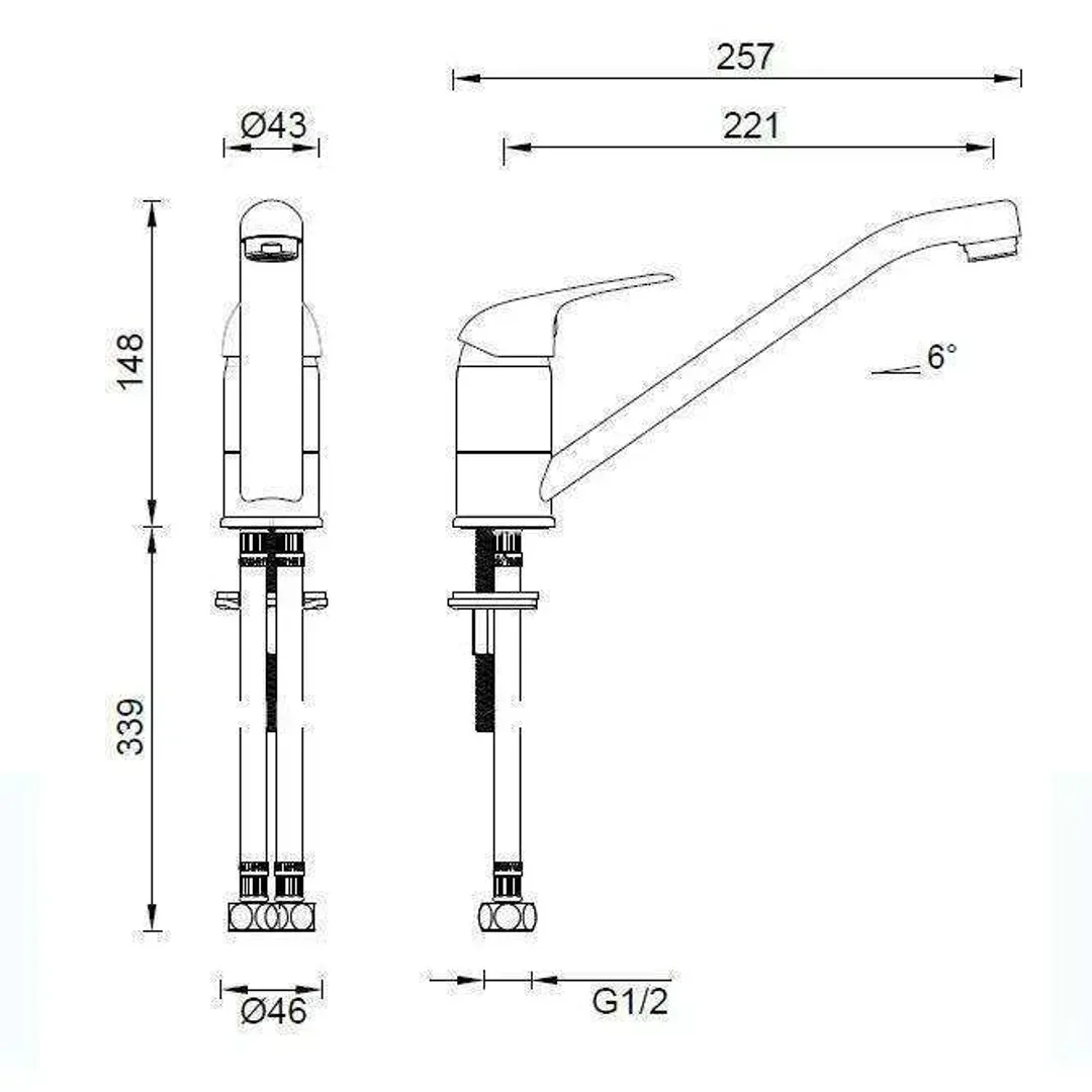 Abey Mix Master Kitchen Mixer - Image 4