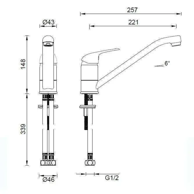 Abey Mix Master Kitchen Mixer - Image 5