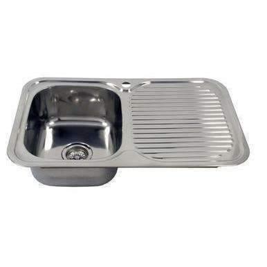 Aspire La Rosa 780 X 480 S/S Single Bowl Sink 1 Tap Hole Lh Bowl - Image 3