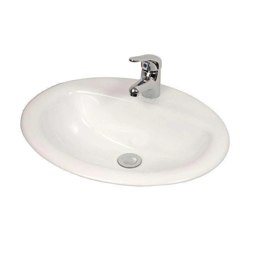 Aspire Unity Vanity Basin Inset 515 X 435 1 Tap Hole White - Image 3