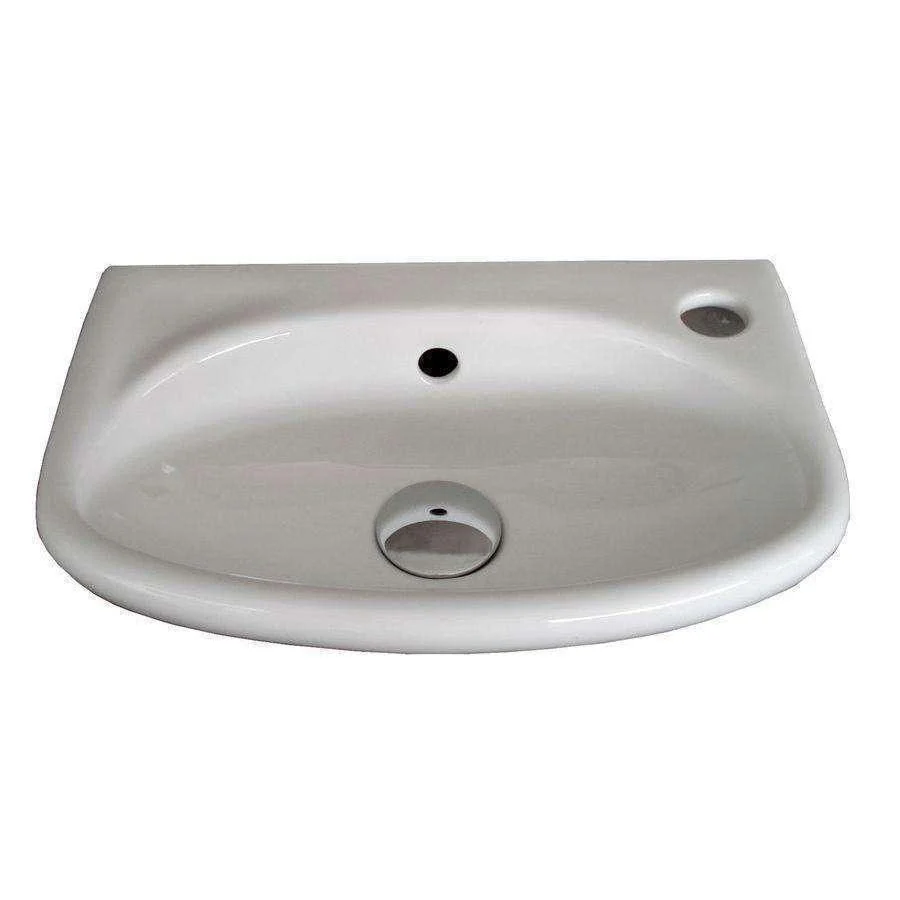 Aspire Unity Compact Wall Hung Basin 383X248 1 Tap Hole Rhs White **Sbc- - Image 3