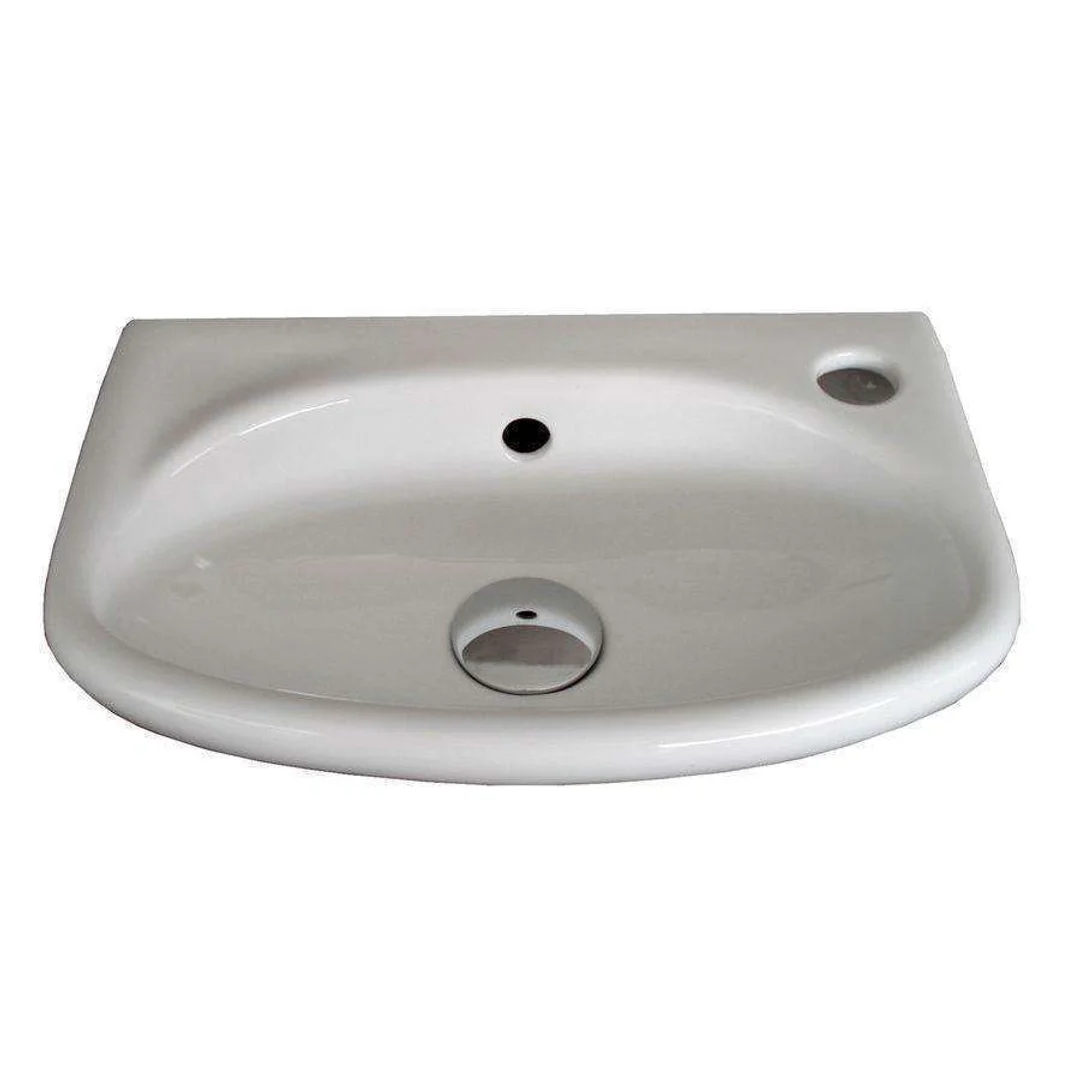 Aspire Unity Compact Wall Hung Basin 383X248 1 Tap Hole Rhs White **Sbc- - Image 6