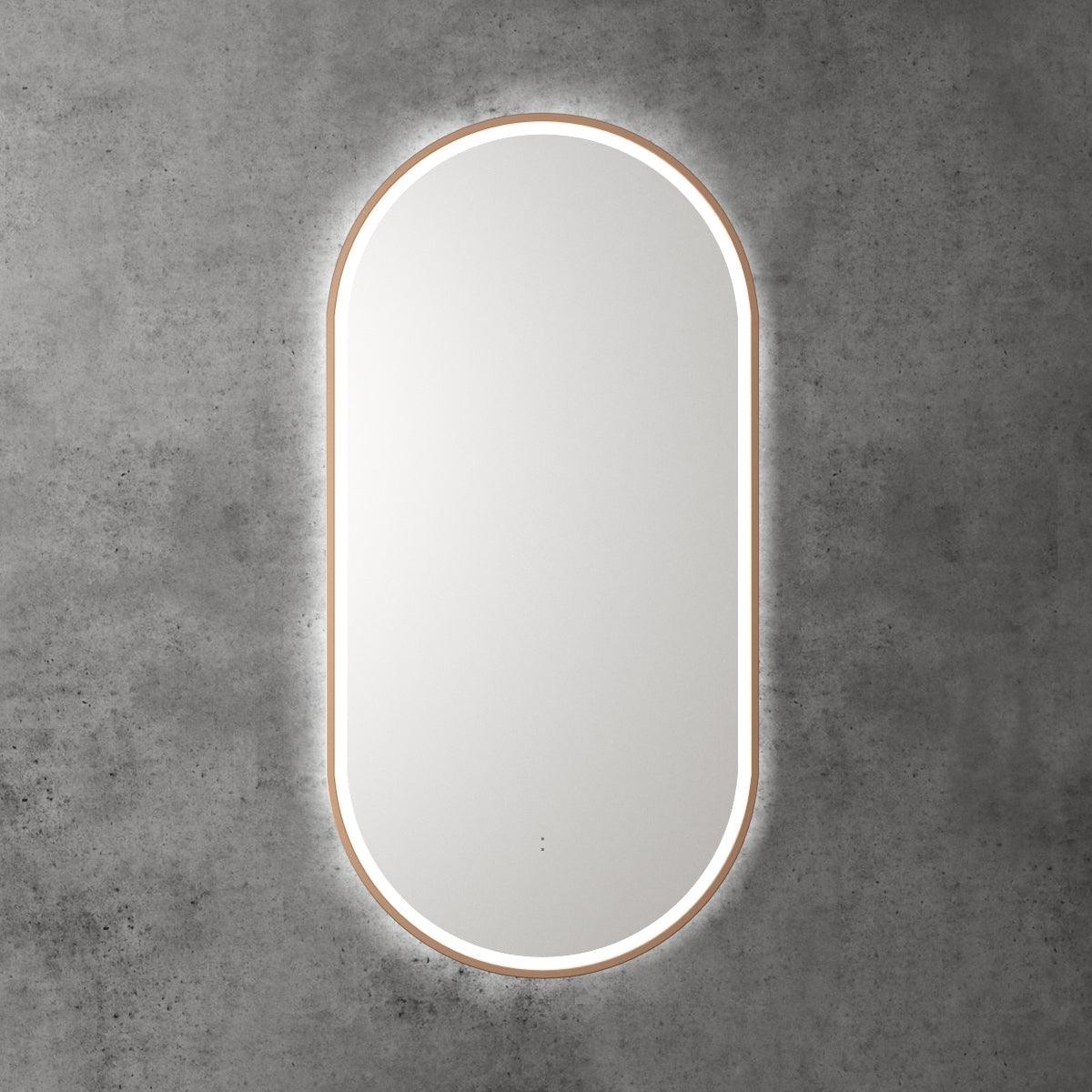 Aulic Beau Monde Oblong Led Mirror Gun Metal - Image 3