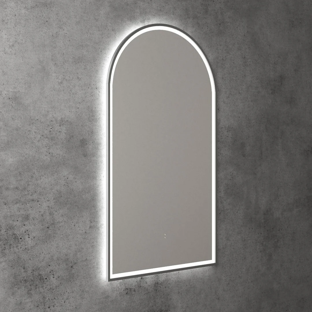 Aulic Canterbury Arch Led Mirror 500X900X30mm Matte White - Image 3