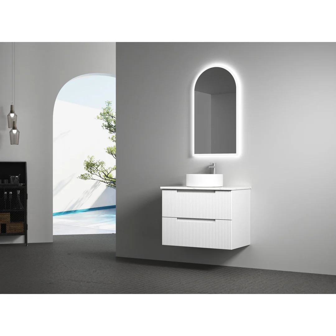 Aulic Canterbury Arch Led Mirror 500X900X30mm Matte White - Image 9