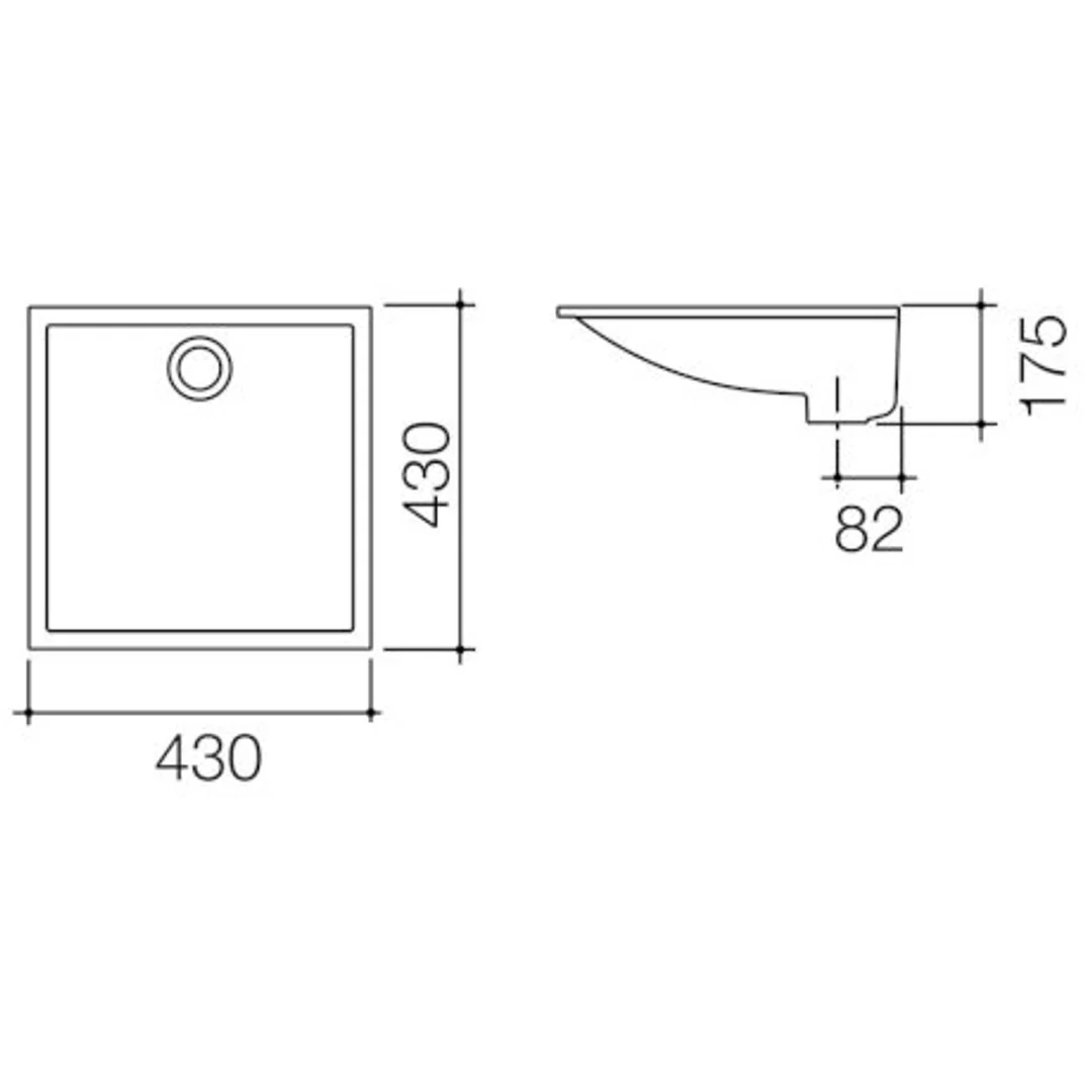 Caroma Liano Under Counter Vanity Basin 430mm - Image 3