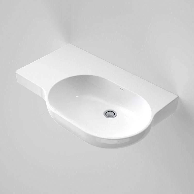 Caroma Opal 720 Wall Basin Left Hand White 1 Tap Hole - Image 3