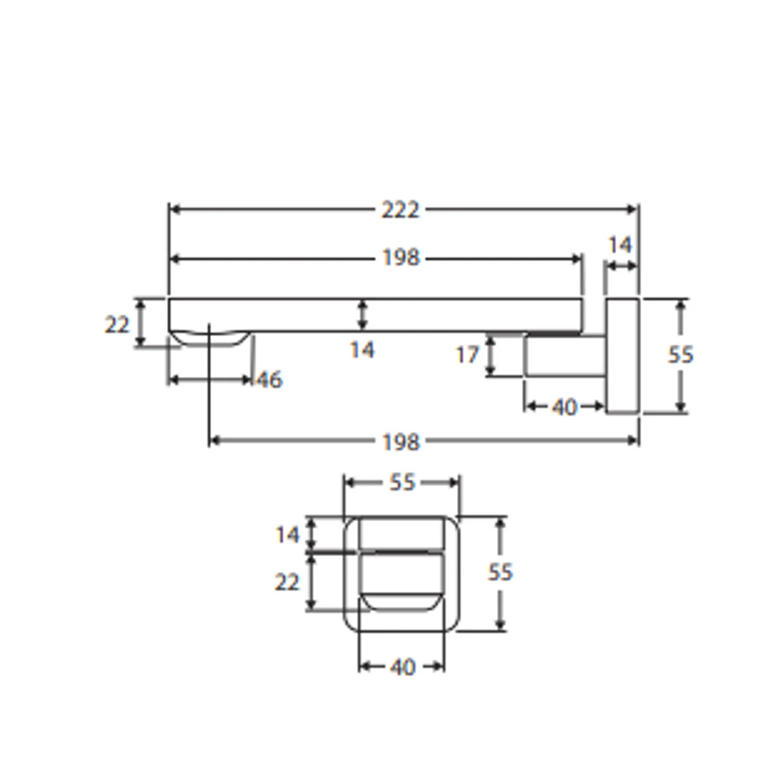 Koko Swivel Designer Bath Spout(Fienza P#:Sp8018) - Image 3
