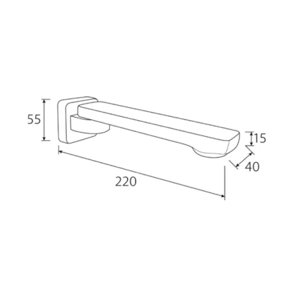 Koko Swivel Designer Bath Spout(Fienza P#:Sp8018) - Image 7