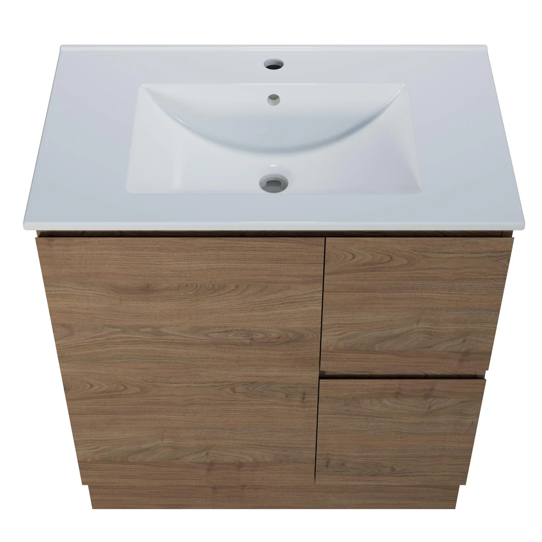 Harmony Vanity 750mm, Centre Bowl Alpha Top, Floor Standing - Image 3