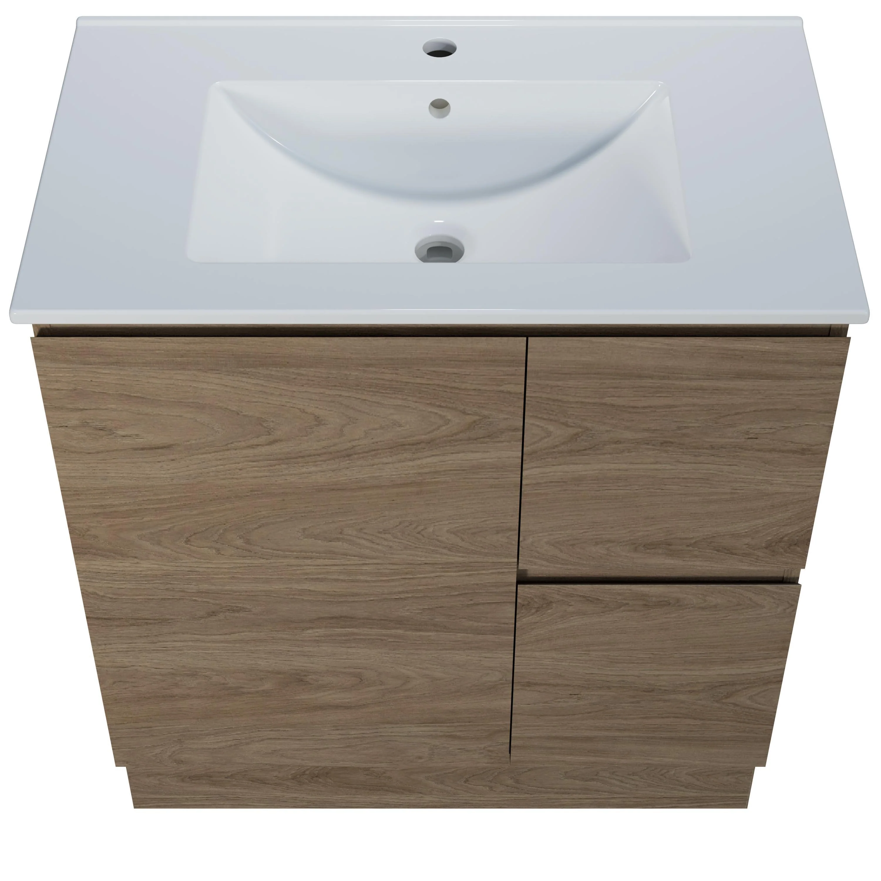Harmony Vanity 750mm, Centre Bowl Alpha Top, Floor Standing - Image 5
