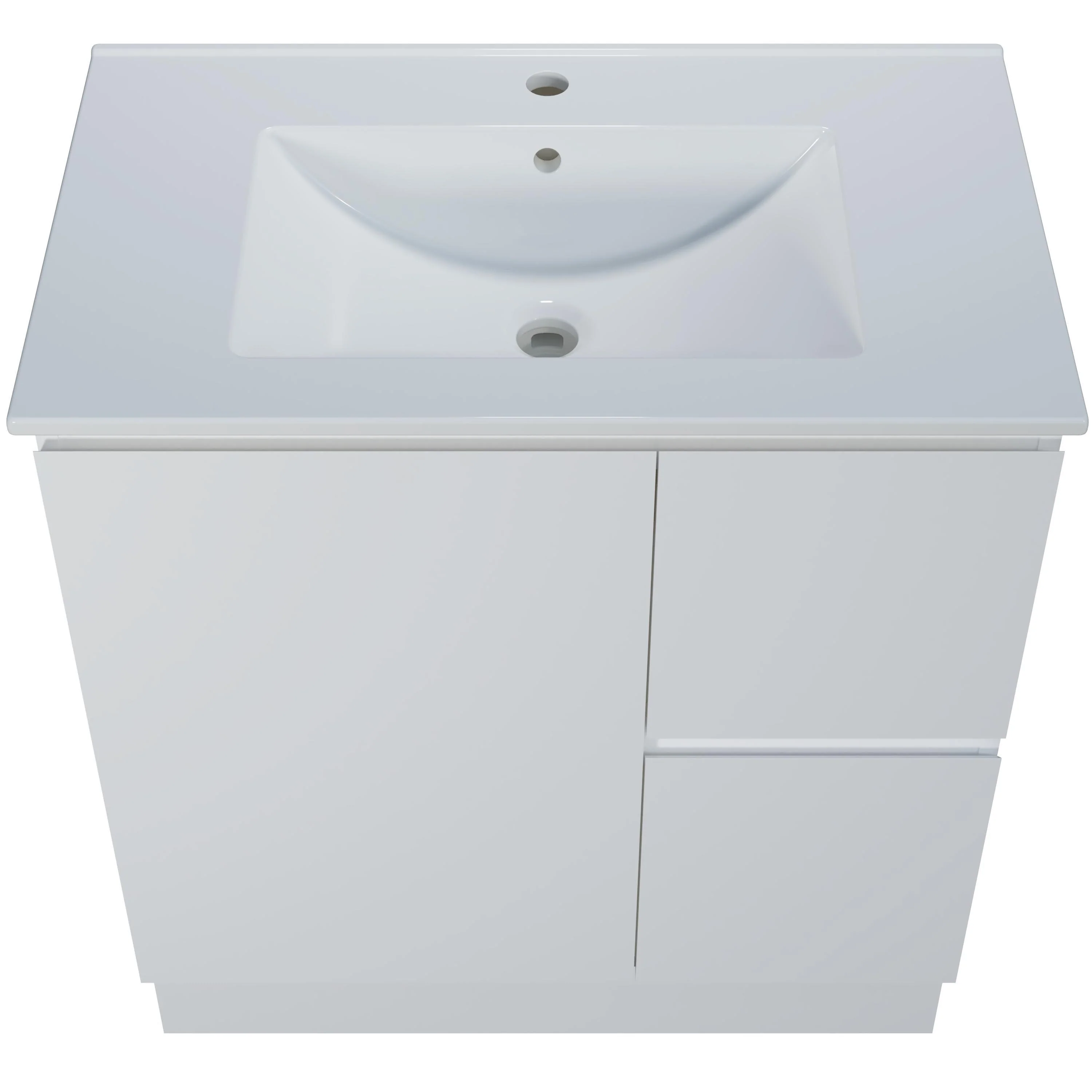 Harmony Vanity 750mm, Centre Bowl Alpha Top, Floor Standing - Image 7