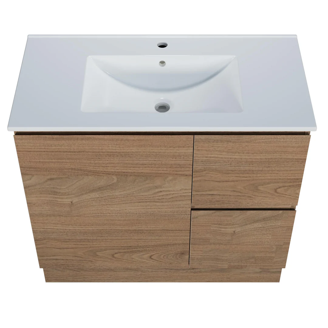 Harmony Vanity 900mm, Centre Bowl Alpha Top, Floor Standing - Image 3