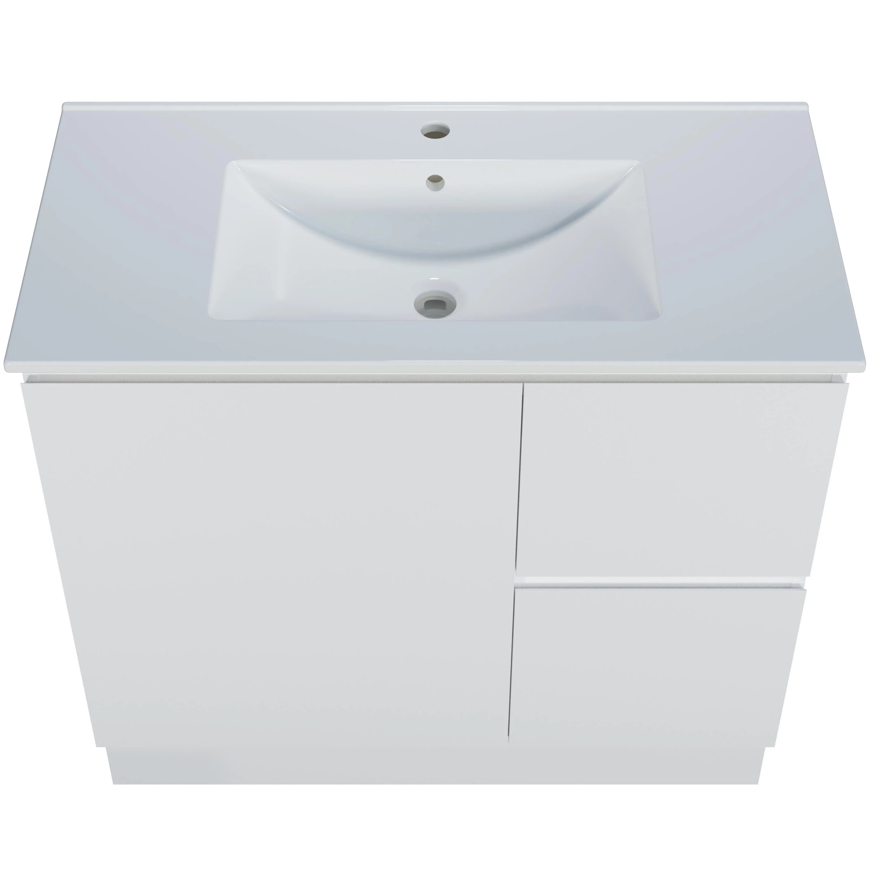 Harmony Vanity 900mm, Centre Bowl Alpha Top, Floor Standing - Image 7
