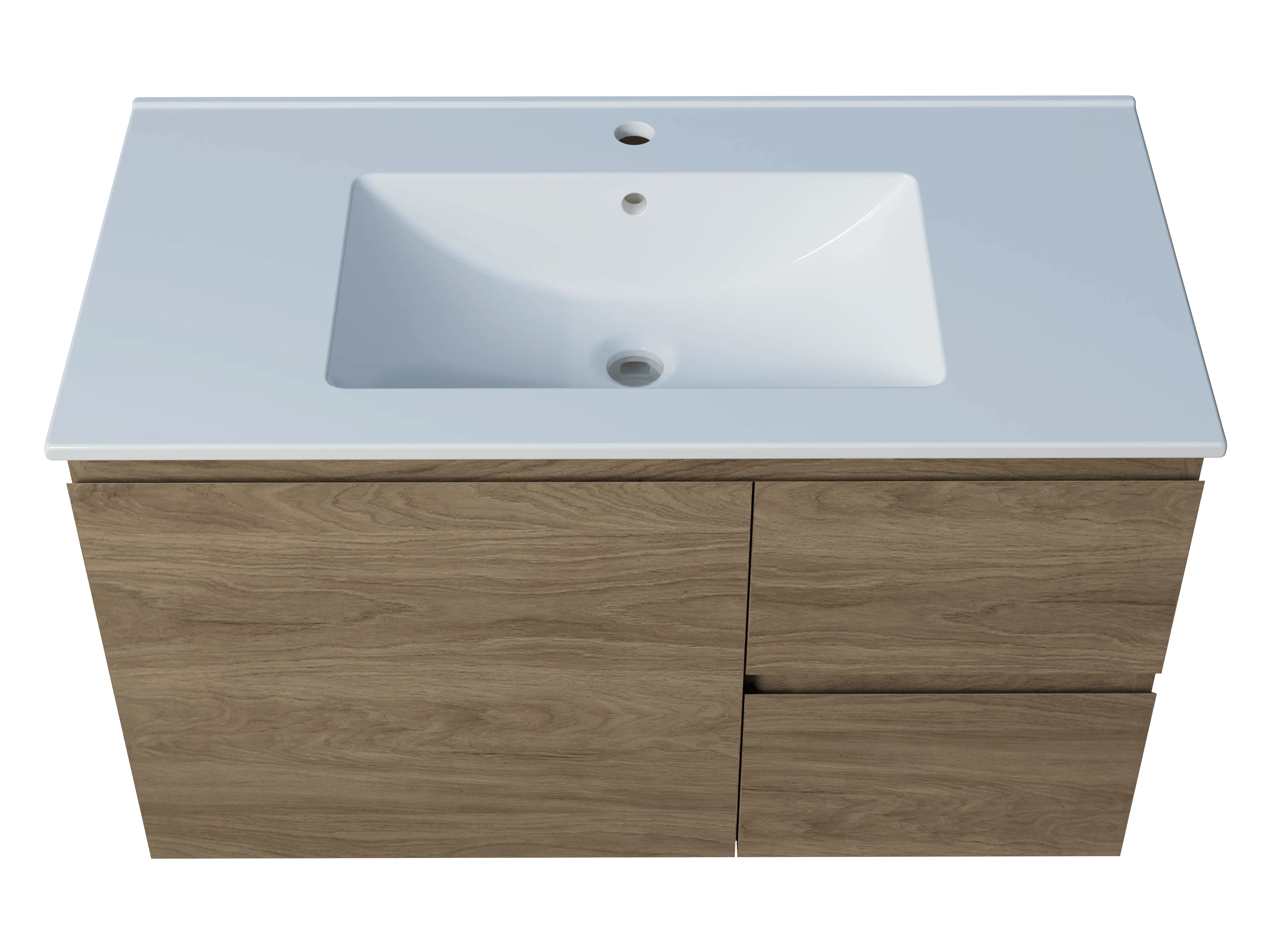 Harmony Vanity 900mm, Centre Bowl Alpha Top, Wall Hung - Image 3