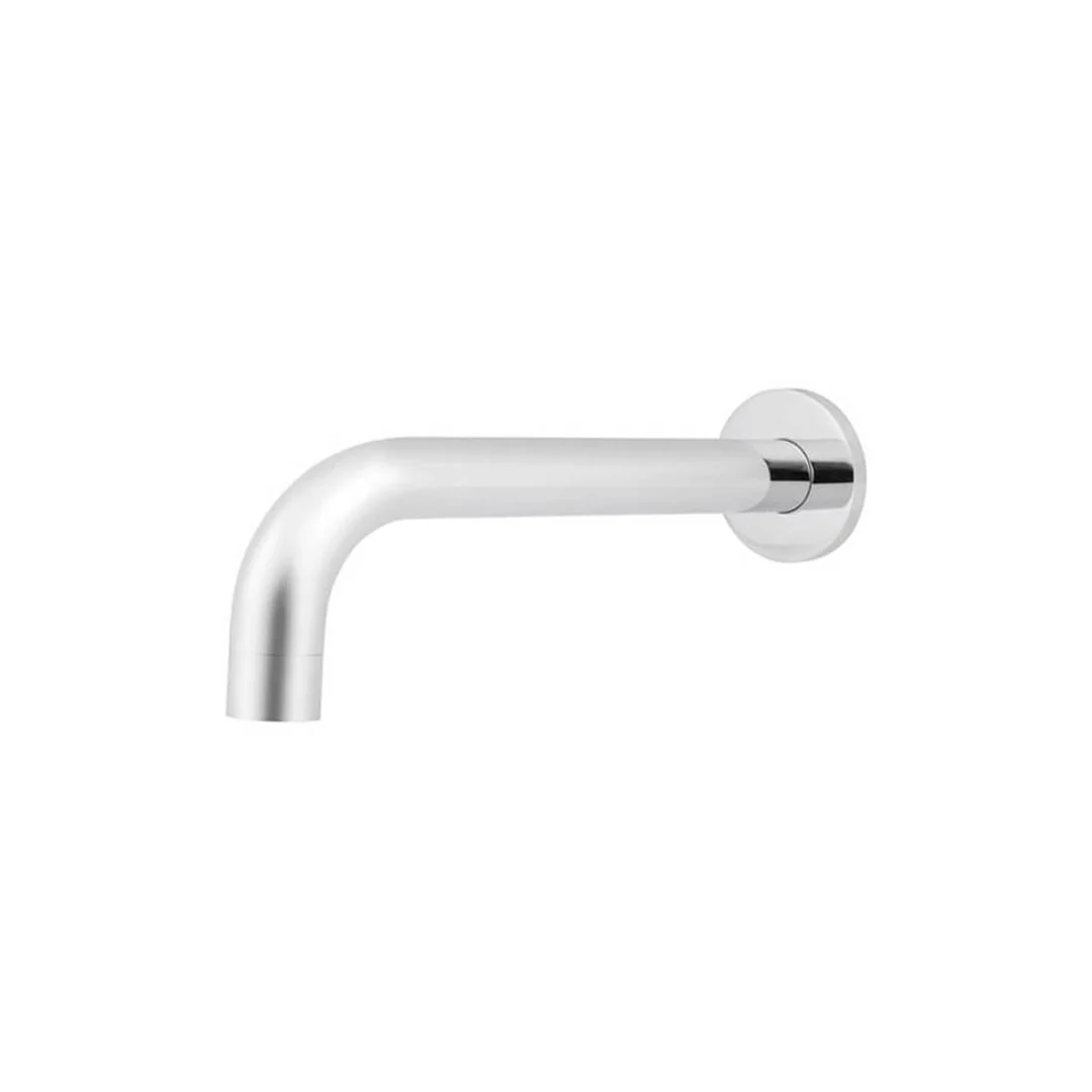 Meir Chrome Round Curved Wall Spout 200mm - Image 3