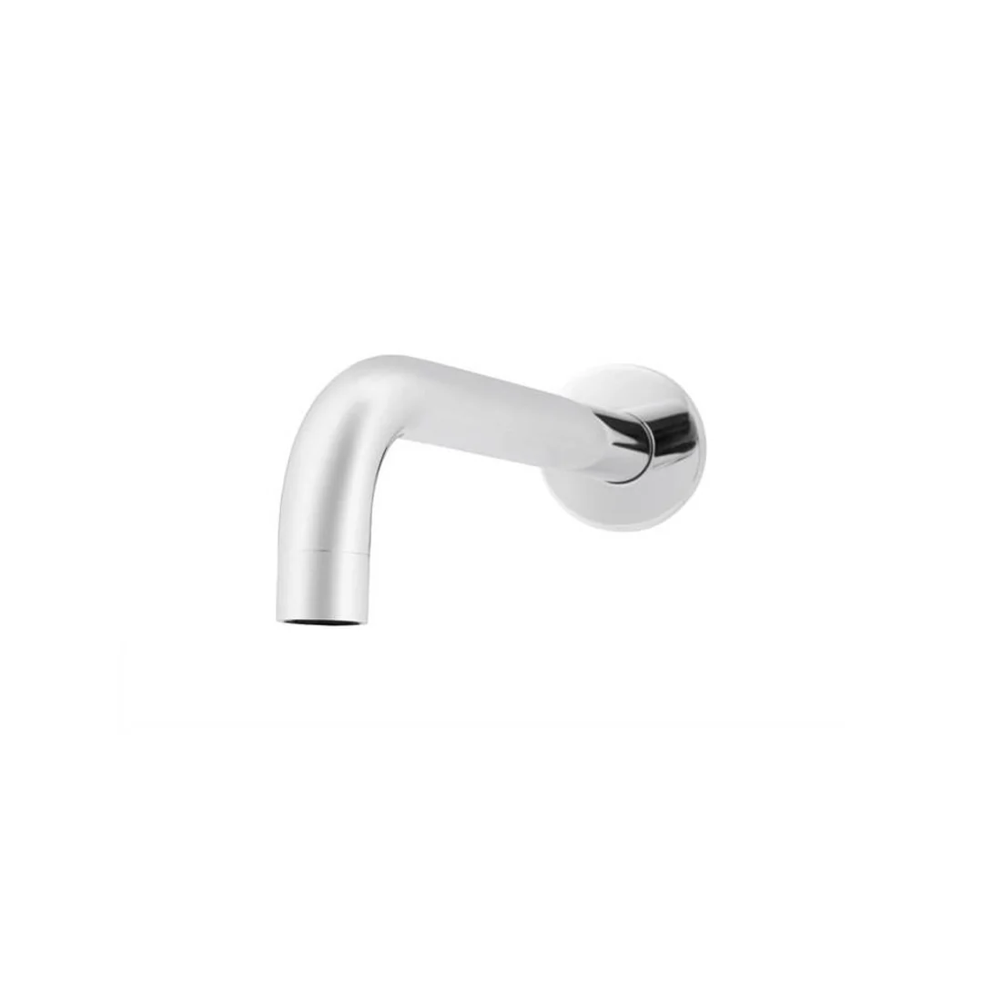 Meir Chrome Round Curved Wall Spout 200mm - Image 4