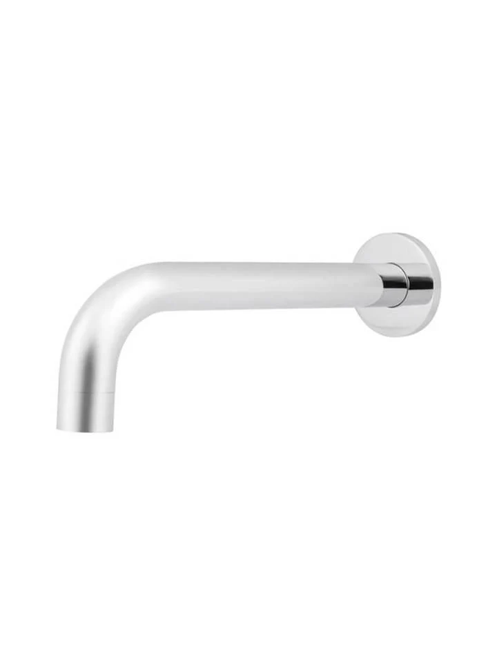 Meir Chrome Round Curved Wall Spout 200mm - Image 7