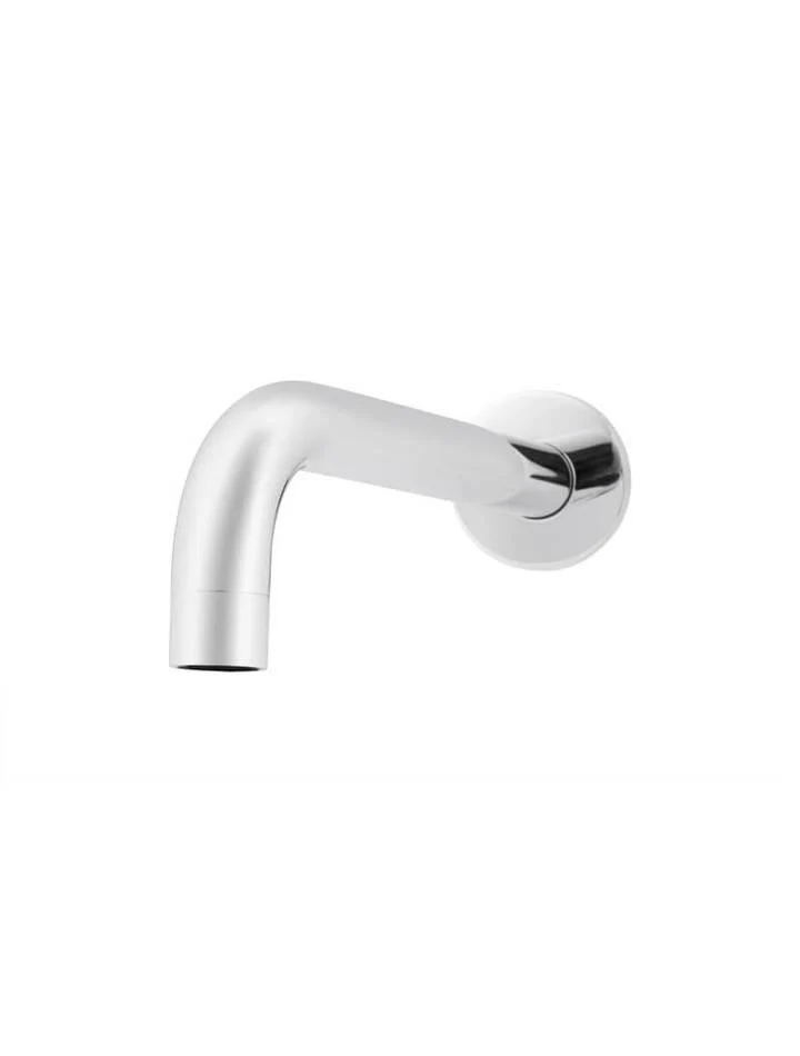 Meir Chrome Round Curved Wall Spout 200mm - Image 8
