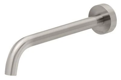 Phoenix Vivd Slimline Basin Outlet 230mm Curved Brushed Nickel - Image 3