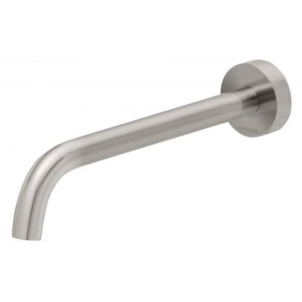 Phoenix Vivid Slimline Wall Bath Outlet 230mm Curved - Brushed Nickel - Image 3
