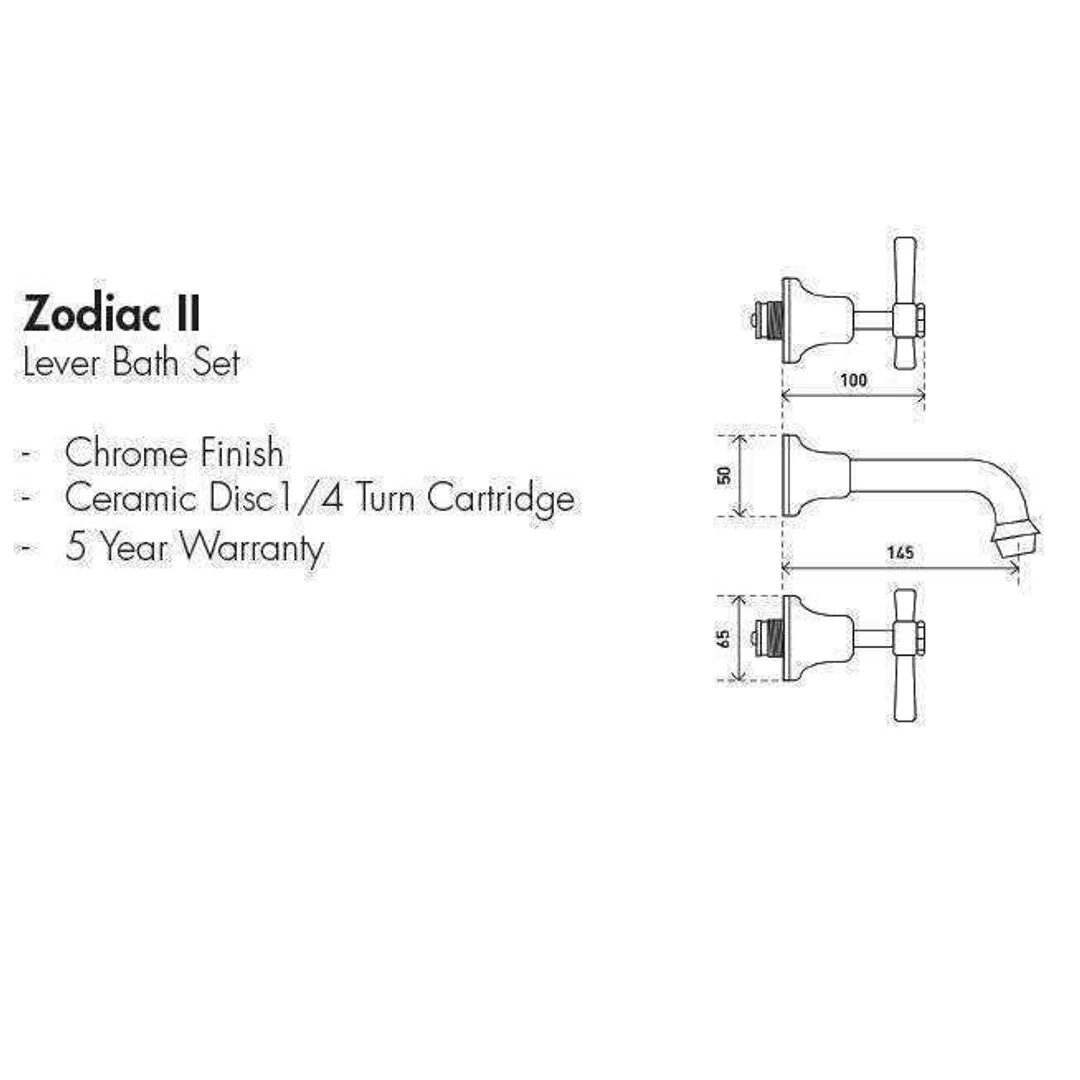 Aspire Zodiac Ii- Chrome Lever Bath Set **Cl2017** - Image 4