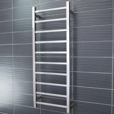 Radiant Polished Square Heated Towel Rail Left 430 X 1100mm Str430Left - Image 3