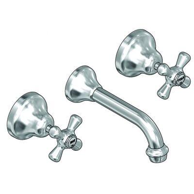 Ram Merino Bath Set Jumper Valve White & Chrome - Image 4