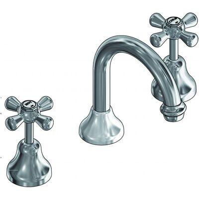 Ram Merino Cross Basin Set with Gooseneck Spout Chrome - Image 3