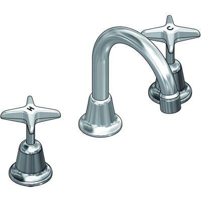 Ram Souhtern Cross Basin Set with Gooseneck Spout Chrome - Image 3