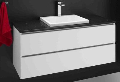 Rifco Platinum 900 Wall Hung Vanity With Stone Top Gloss White - Image 3