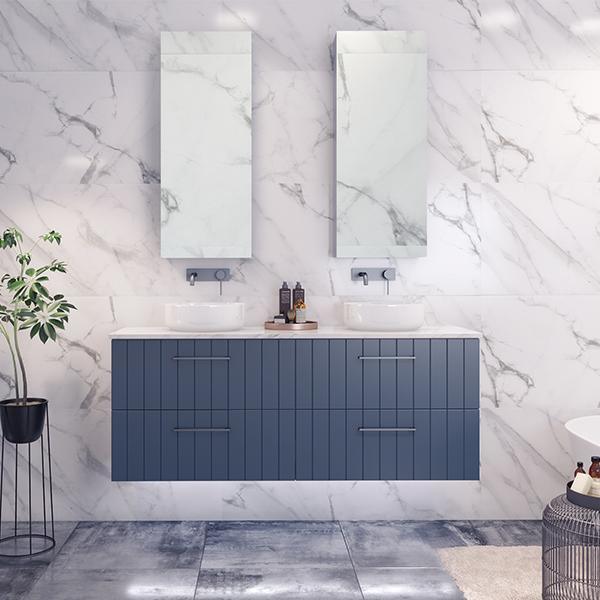 Timberline Henley 900mm Special Paint Finish Silk Surface Top Vanity Wall Hung - Image 5