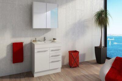 Timberline Indiana 750 Vanity Alpha Top F/Standing  White Gloss - Image 6